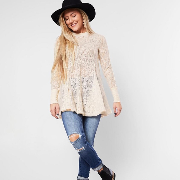 NWT FREE PEOPLE Coffee in the Morning Tunic - Picture 4 of 5